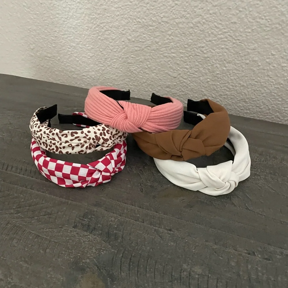 Chic women’s  Headband Collection - Pink, Brown, White, Red
